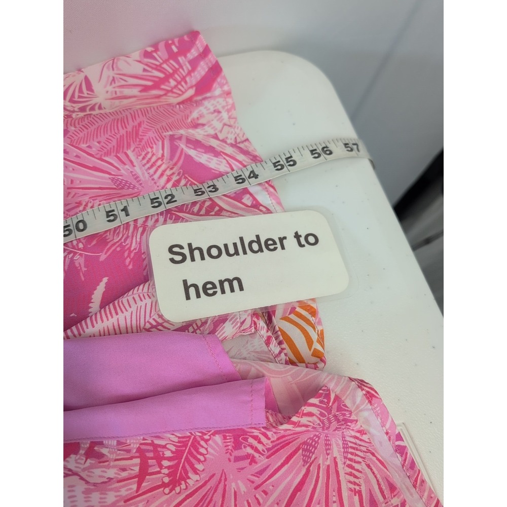 New Sheridan French Stacey Maxi Pink Zebra Dress medallion flutter sleeve XL - Picture 11 of 12